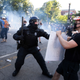 Police attacking protesters near the White House on June 1, 2020.